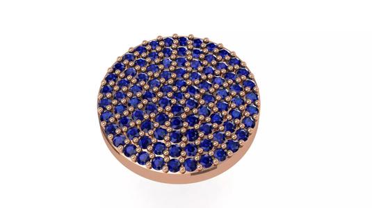 Round Circle Light Charm Pendant Necklace