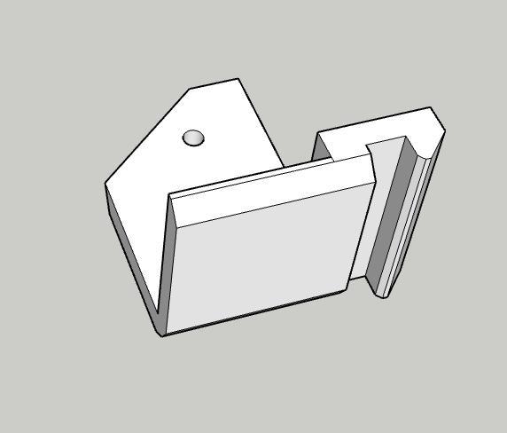 80/20 T-slot 8040 x 1010 hanger bracket UPPER half
