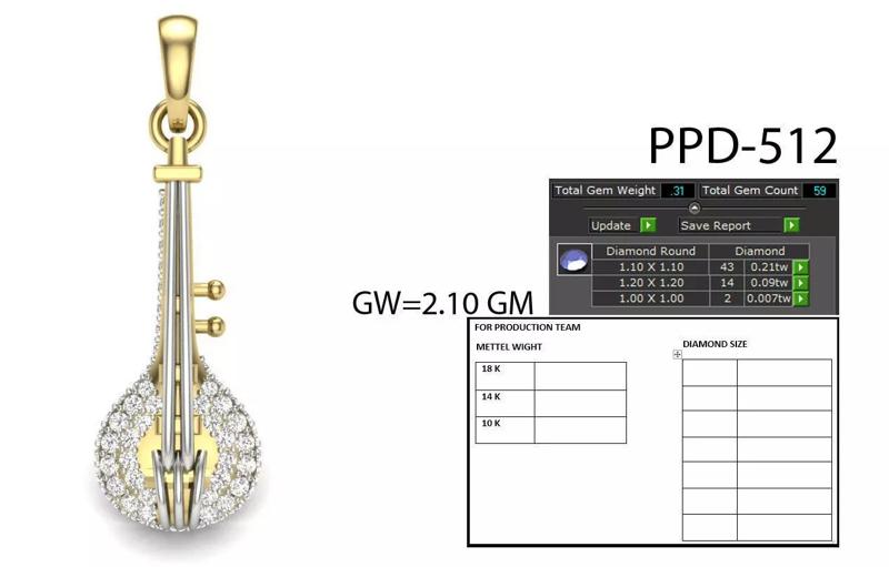 Violin Music instrument pendant 3dm 1render detail