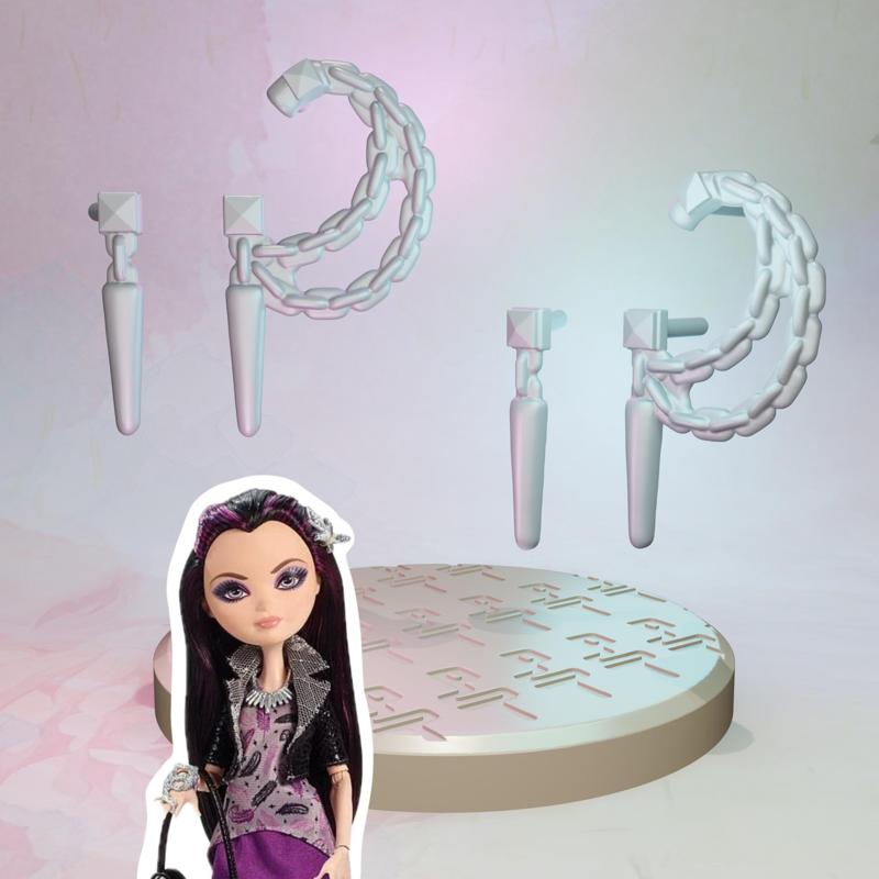 Ever After High Date Night Raven Queen doll earrings replacement