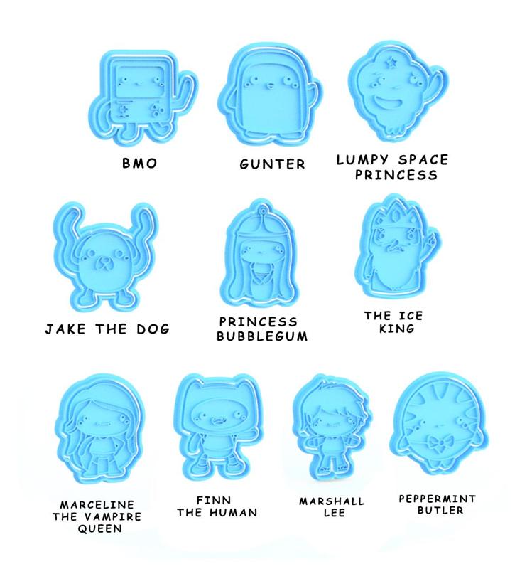 Adventure time cookie cutter set of 10
