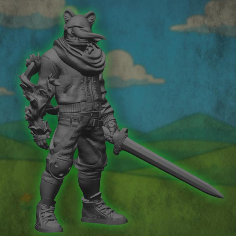 Finn, The Human - RPG/Zombicide Adventure Time Miniature