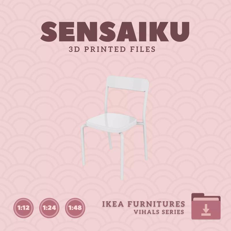 VIHALS Chair for Miniature Dollhouse - IKEA - 3D Print