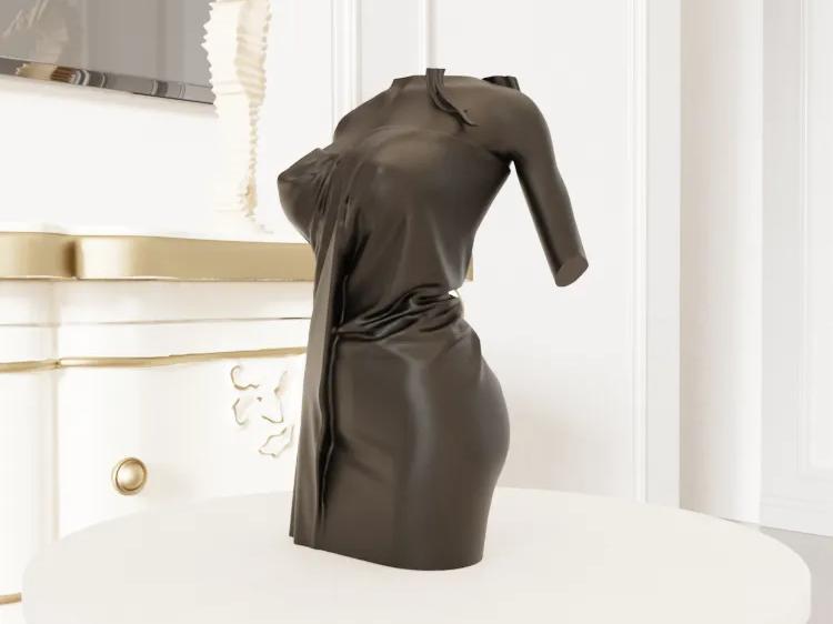 Female Figure Study – Draped with Towel