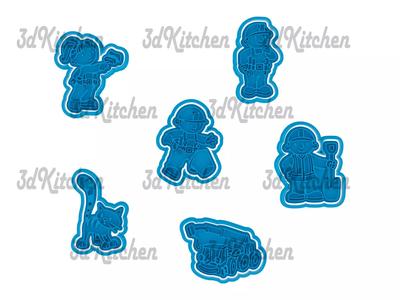 Bob the builder cookie cutters -fondant STL files