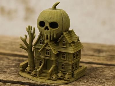 The Haunted Pumpkin Skull House 