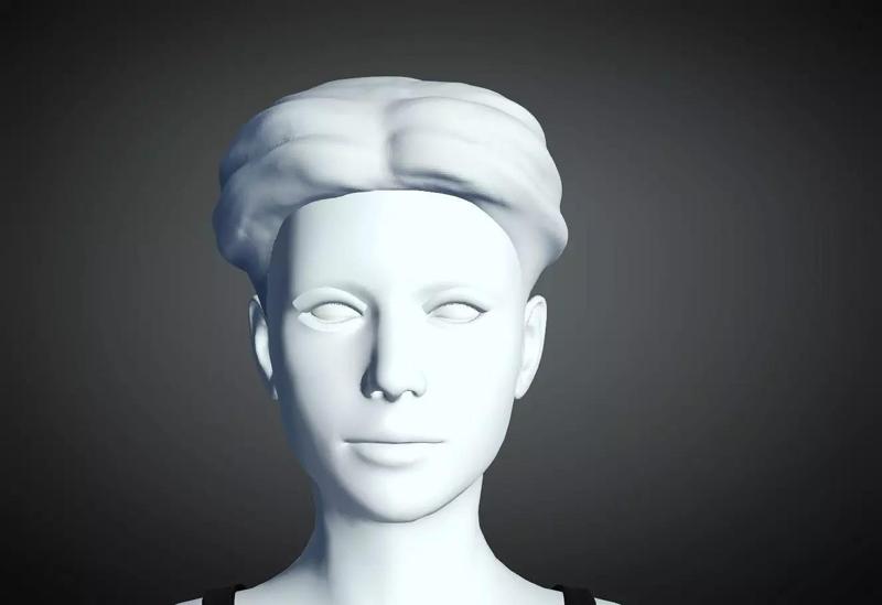 3D Hair style for Female 24 3D model