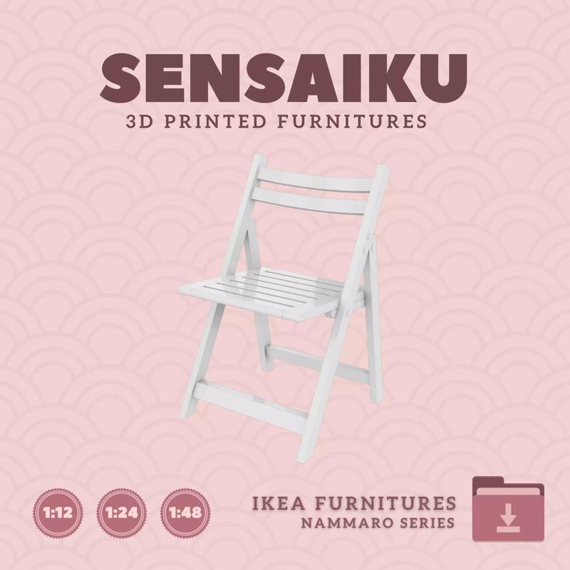 NAMMARO Chair for Miniature Dollhouse - IKEA - 3D Print