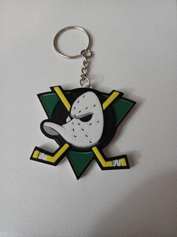 Anaheim Mighty Ducks Vintage Logo Color Keychain