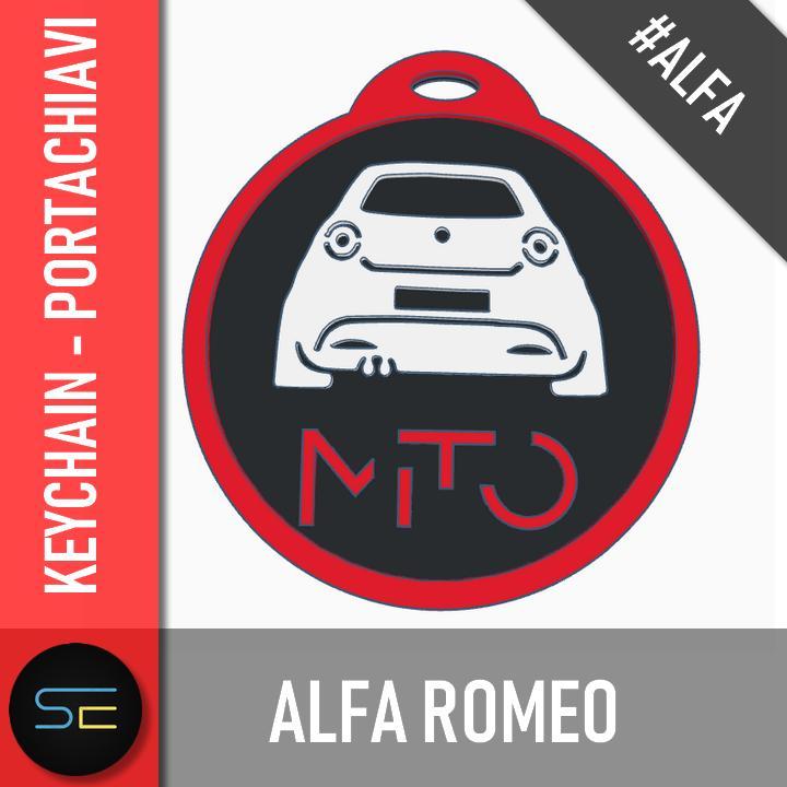 Alfa romeo Mito Back keychain