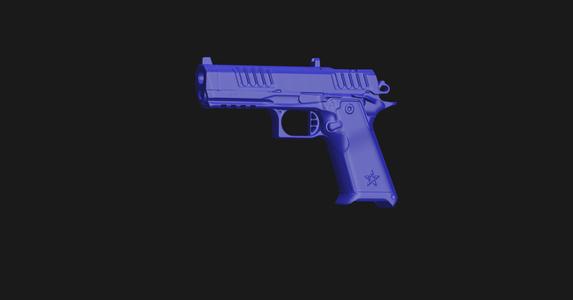 STI STACCATO HD P4.5 4.5X DS 2011 - Real Size 3D Scan High Quality Gun Mold