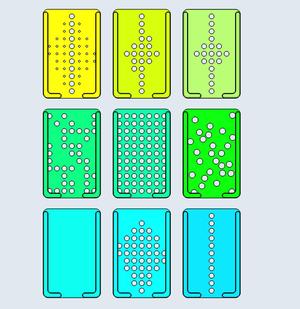 Creditcard holder, credit card holder, creditcard organizer, wallet, 9 designs