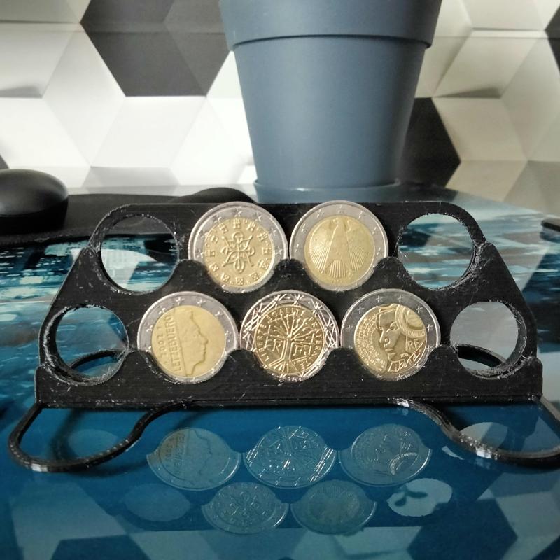 Coin display 2 euro