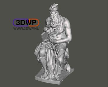 Moses By Michelangelo Sculpture (Statue 3D Scan)