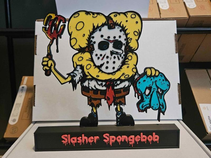 Halloween Slasher Spongebob Display!