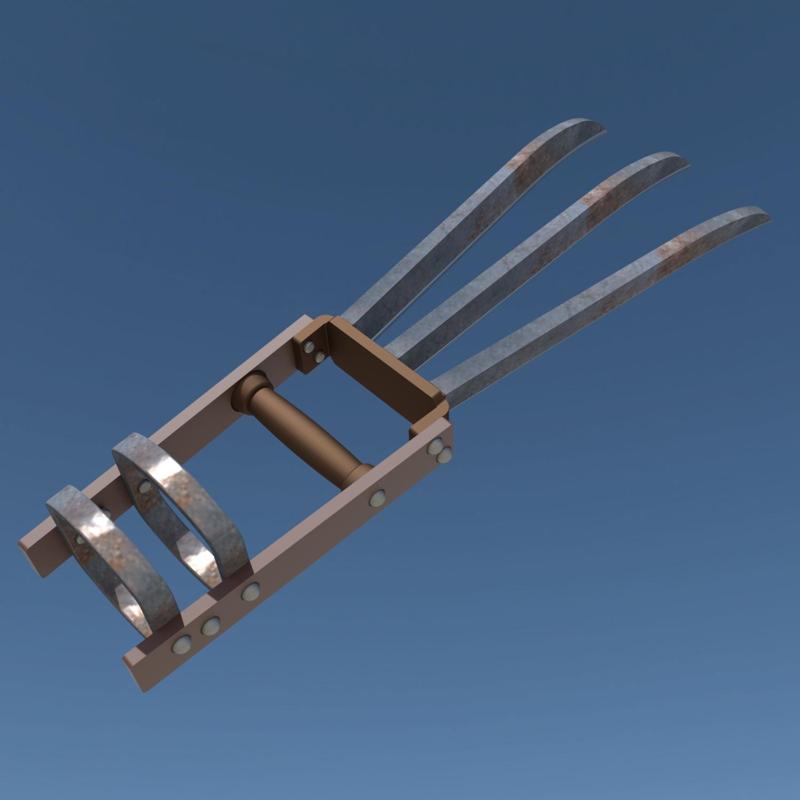 Аssassin claws katar, Diablo II Resurrected. Video game, prop, cosplay