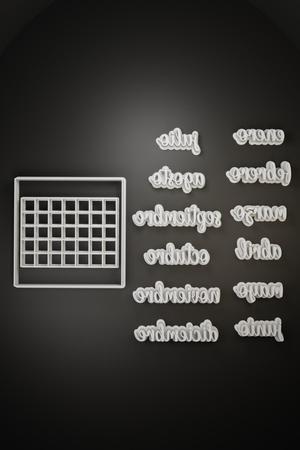 Cookie Stamp Cutter Calendar