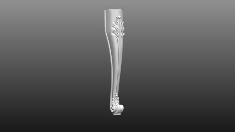 furniture leg 3D