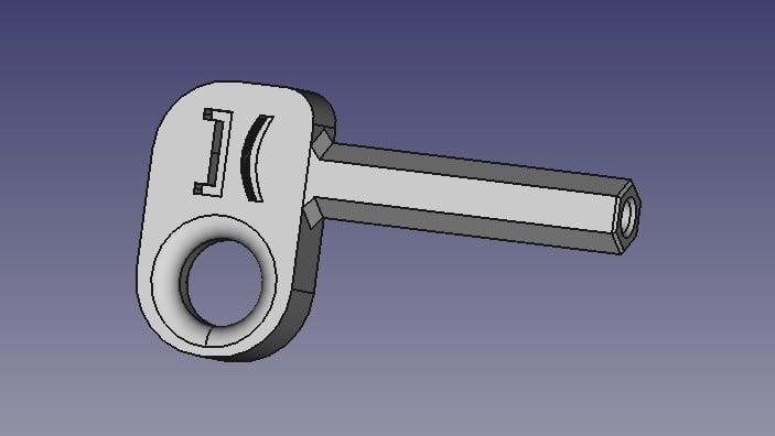 JCDecaux advertising display key / abri sleutel