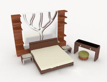 Wooden Bed 05