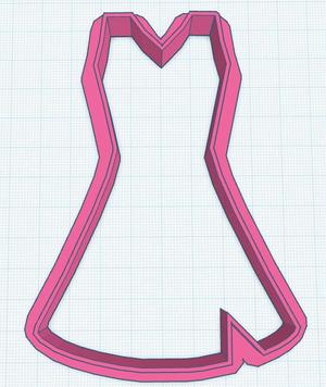 Cheerleader Dressed Cookie Cutter