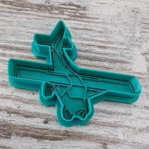 Air Plane Cookie Cutter & Stamp