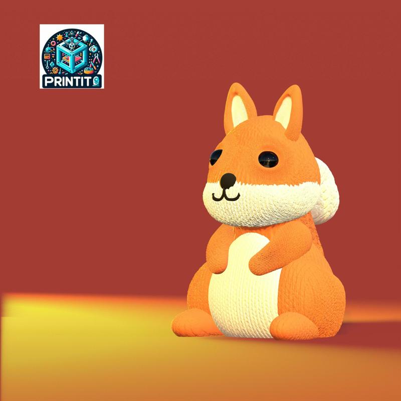 Knitted cute Squirrel