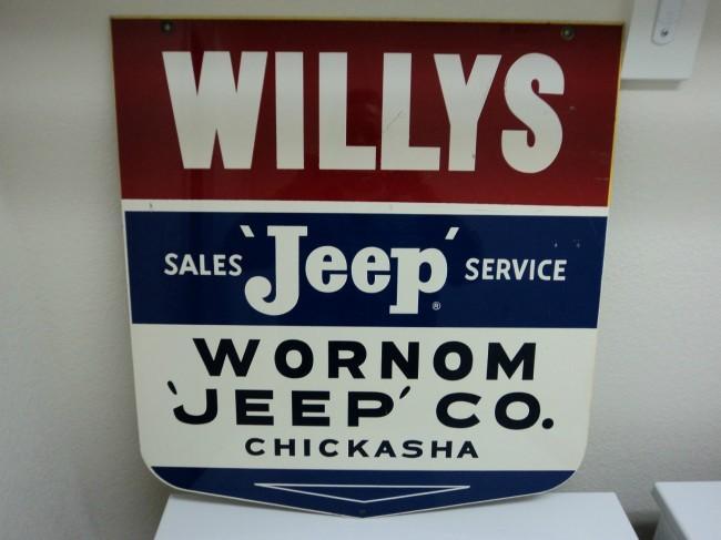 vintage willys/jeep sign