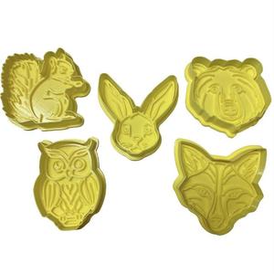 Forrest animals cookie cutter set