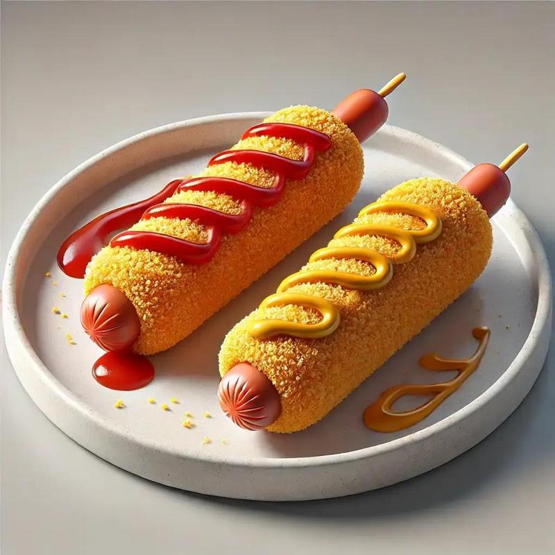 Two Korean Hot Dogs