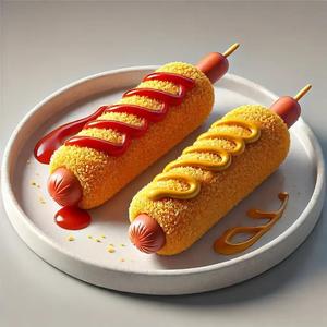 Two Korean Hot Dogs