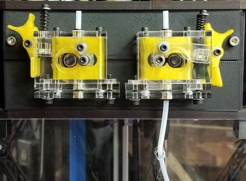 Dual ProStruder Mount for Rostock Max v3