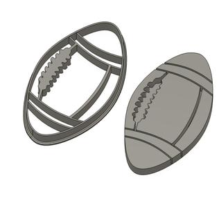 rugby cookie cutter