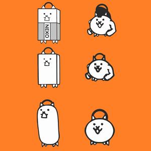 Battle Cats Combo Pack (Tank, Wall, Eraser, Basic, Macho, Mohawk)