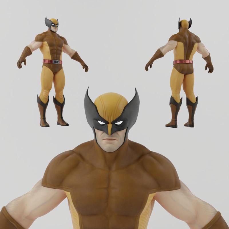 Wolverine Classic Lowpoly Rigged