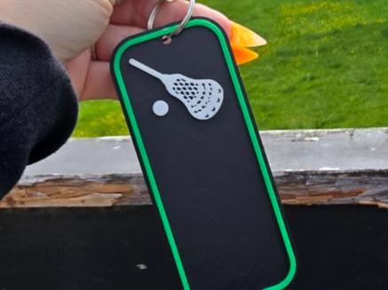 Lacrosse keychain