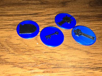 Angels of Death equipment tokens raised icons