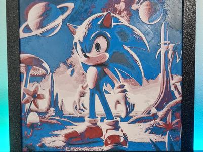 Sonic the Hedgehog AI - Hueforge 200x200
