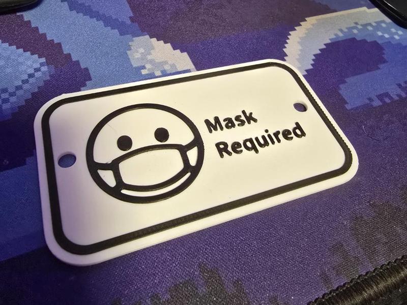 Little Mask required Signage