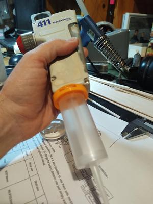 Parte Trasera Jeringa 411  Stepper Socorex Swiss