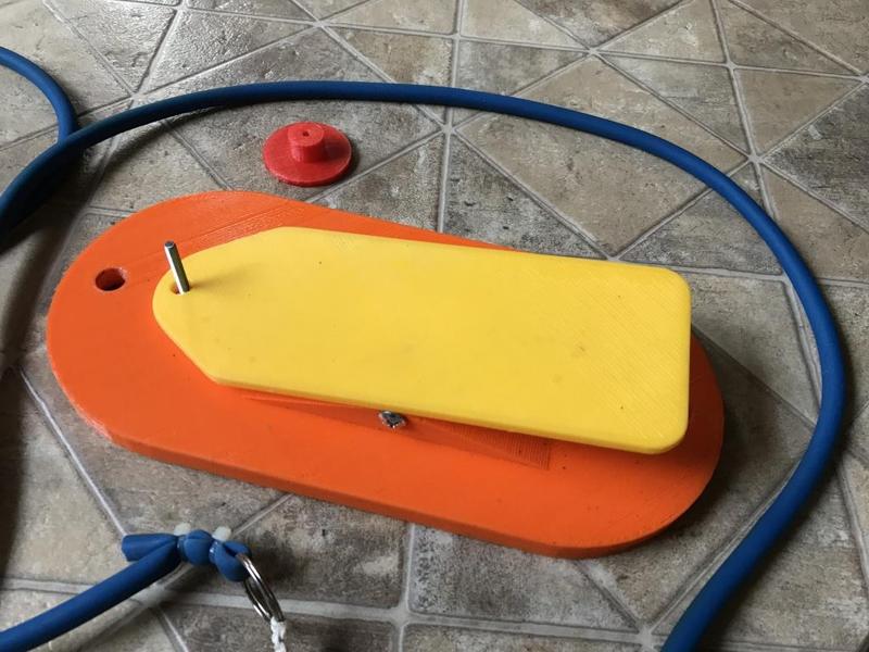 RC airplane bungee launcher pedal