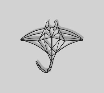 Mantaraya Geometrica Decoration - 2D Art