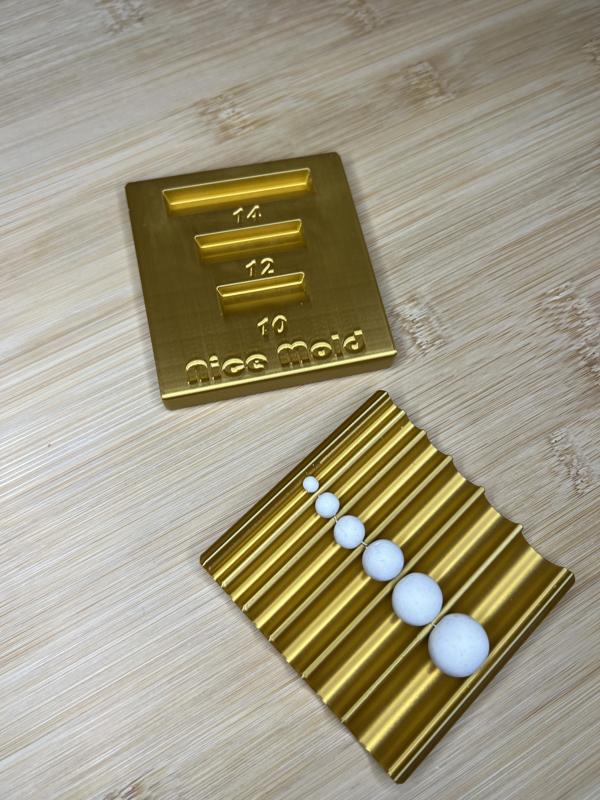 3d model of sphere Bead Roller 4mm, 6 mm, 8 mm, 10 mm, 12 mm, 14 mm for polymer clay.