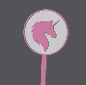 Barbie Mini Cake Topper - Unicorn 1