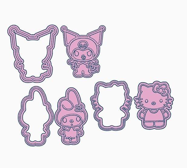 KITTY CUTTER SET - KUROMY - MY MELODY