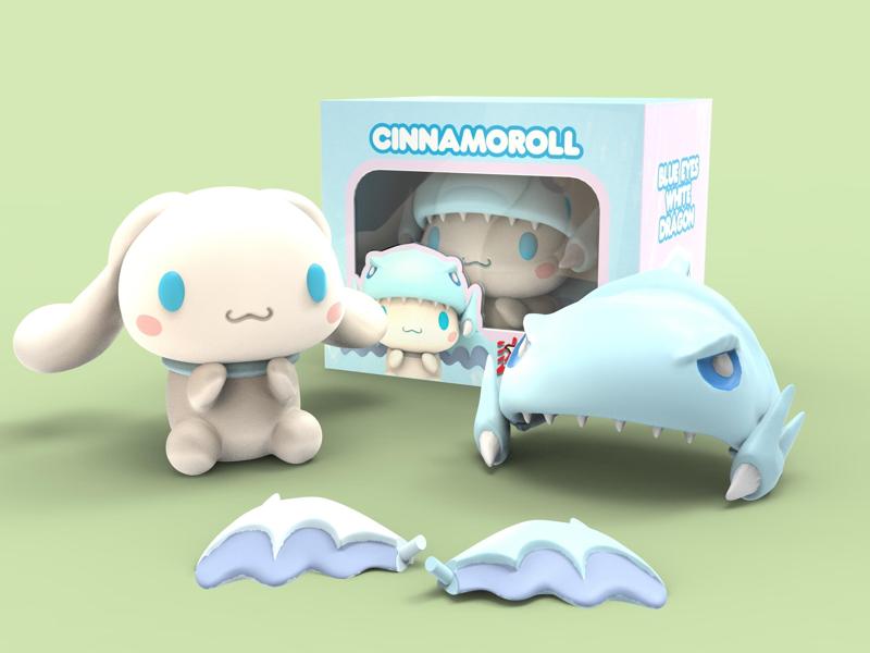 CINNAMOROLL BLUE EYES WHITE DRAGON