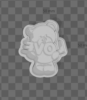 TEDDY BEAR COOKIE CUTTER AND MARKER