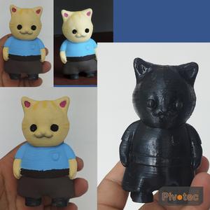 Sylvanian families cat with clothes