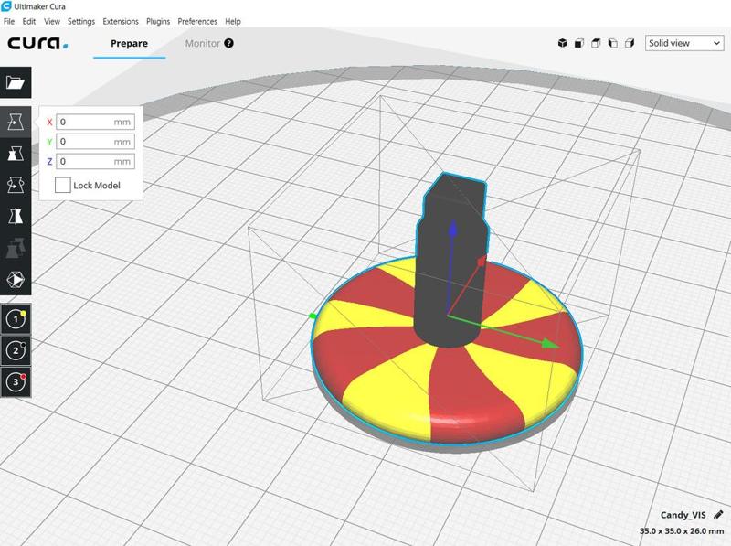 Candy Dispenser - Candy Button - Multi Extrusion