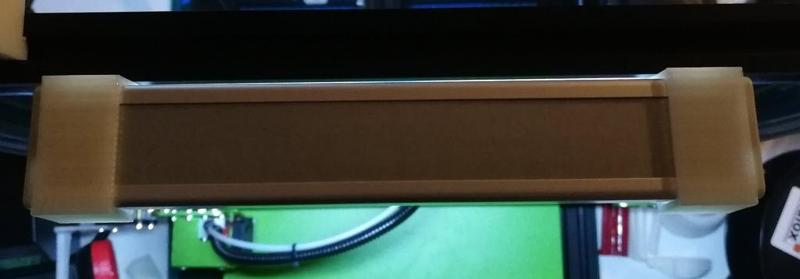 LED Bar holder with cable guide for 2020 aluprofile like the Tevo Tornado, CR10 etc.